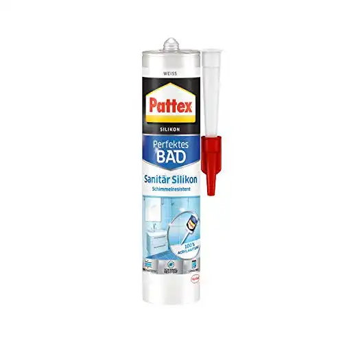 Sanitärsilikon Pattex für Küche und Bad, wasserfest und schimmelresistent