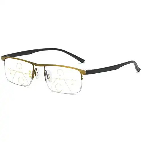 Gleitsichtbrille Koosufa Progressive Multifokus Lesebrille für Herren