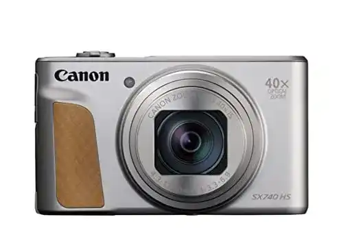 Canon SX740 HS PowerShot Digitalkamera Silber Kompakte Kamera mit 4K und 40x Zoom