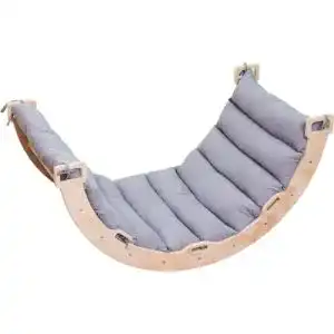 Kletterbogen Buxibo Kletterbrücke aus Holz mit Kissen