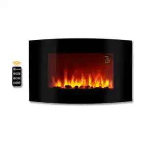 Elektro-Wandkamin Heidenfeld HF-WK100 in Steinoptik
