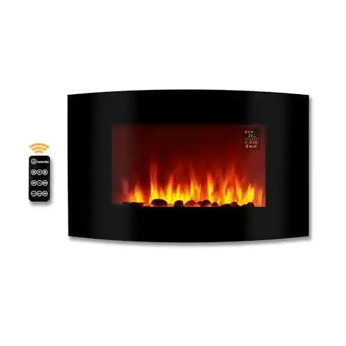 Elektro-Wandkamin Heidenfeld HF-WK100 in Steinoptik