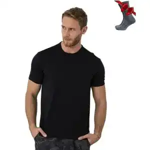 Herren Merino Shirt Kurzarm aus 100% Merinowolle von Merino.tech