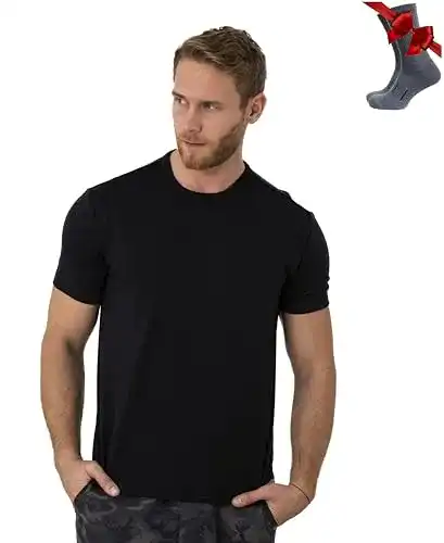 Herren Merino Shirt Kurzarm aus 100% Merinowolle von Merino.tech