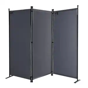 Paravent QUICK STAR 3-teilig 170 x 165 cm aus Stoff als Raumteiler