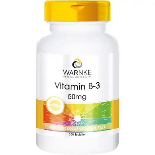 Vitamin B3 Nicotinamid 50mg – Veganes Nahrungsergänzungsmittel