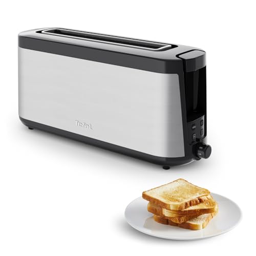 Tefal Element Langschlitztoaster T40-B mit Brötchenaufsatz