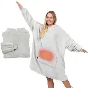 Beheizter Kuschel Hoodie von NorthHeat Flauschige Wärme für Zuhause