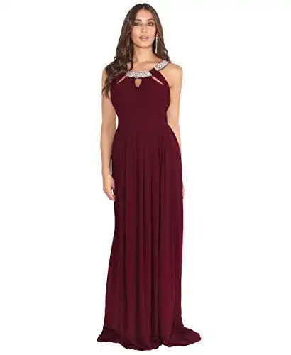 Ballkleid KRISP Damen Abendkleid aus Chiffon mit Strasssteinen
