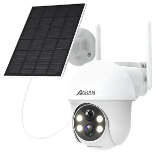 Dome-Kamera ANRAN 2K HD Überwachungskamera Außen Akku WLAN 360 Grad