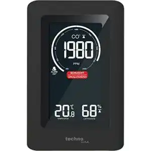 Technoline CO2 Messgerät WL1030 mit CO2-Anzeige und Lüftungsempfehlungen