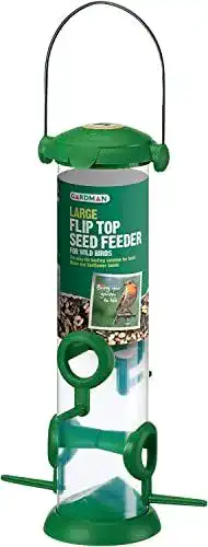Vogelhaus Gardman Vogelfutterstation mit praktischem Flip-Top-Deckel