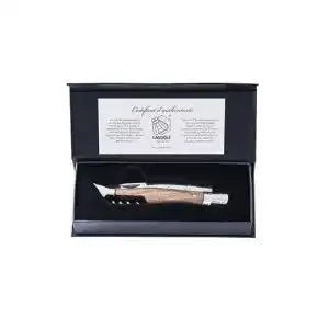 Laguiole Style de Vie Taschenmesser mit Korkenzieher und Olivenholzgriff
