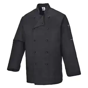 Kochjacke Portwest C834 Somerset Größe L Schwarz