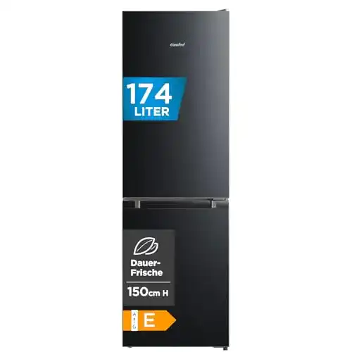 Comfee RCB169DK2(E) Kühlschrank in Schwarz Kühl-/Gefrierkombination 150 cm