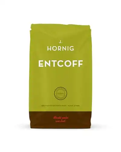 Entkoffeinierter Kaffee von J. Hornig in ganzen Bohnen, 500g