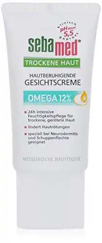 Parfümfreie Gesichtscreme von Sebamed für trockene Haut mit Omega 12%