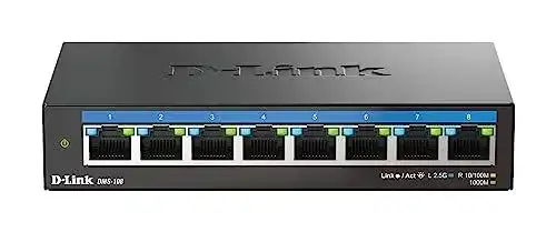 D-Link DMS-108 8-Port Multi-Gigabit Unmanaged Switch