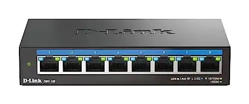 D-Link DMS-108 8-Port Multi-Gigabit Unmanaged Switch
