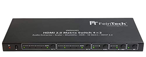 HDMI Matrix Feintech VMS04201 4×2 Switch mit Audio Extractor
