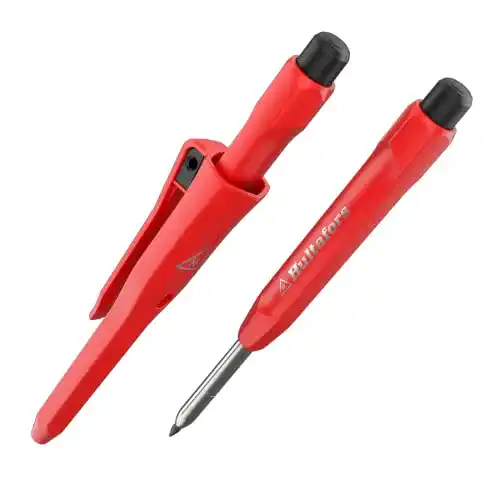 Tieflochmarker Hultafors Profi Bleistift mit Graphit-Mine und Spitzer