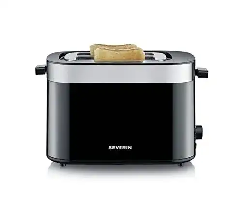 Severin Automatik Toaster mit 2 Toastschlitzen und Brötchenaufsatz