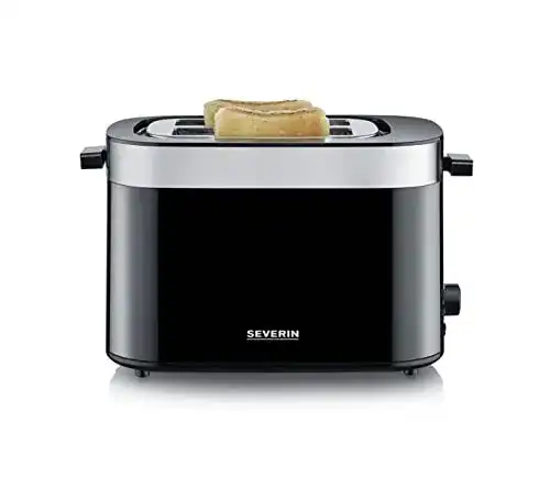 Severin Automatik Toaster mit 2 Toastschlitzen und Brötchenaufsatz
