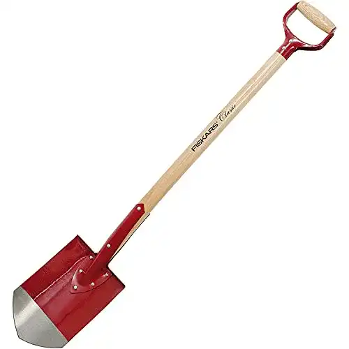 Fiskars Gärtnerspaten für harte, steinige Böden, Spitz