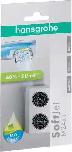Strahlregler Hansgrohe für Wasserhahn mit Durchflussbegrenzer 5 l/min