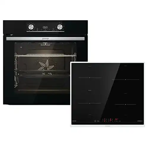 Gorenje 738971 Pyrolyse-Backofen Einbaubackofen-Set OptiBake Black