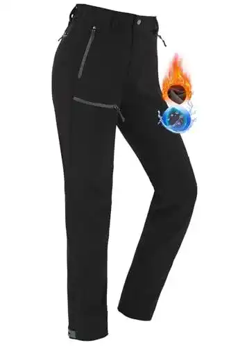 Langlaufhose Damen Vzteek Thermohose für Outdoor-Aktivitäten
