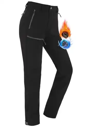 Langlaufhose Damen Vzteek Thermohose für Outdoor-Aktivitäten