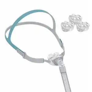 CPAP-Maske Gbbazu Universal Nasenkissen mit Rahmen und 3 Polstern