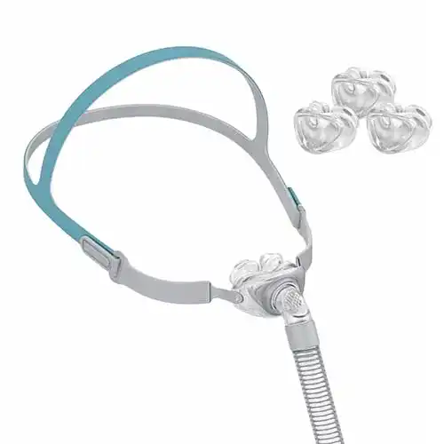 CPAP-Maske Gbbazu Universal Nasenkissen mit Rahmen und 3 Polstern