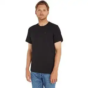Schwarzes T-Shirt Tommy Jeans Herren Tjm Xslim Jersey Tee