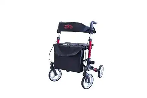 Antar Rollator AT51006R Aluminium faltbar in Rot