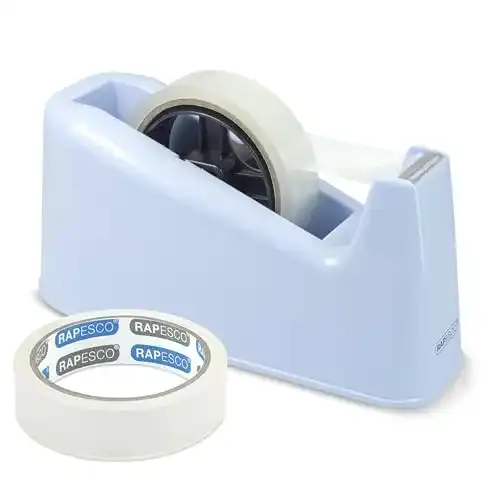 Klebebandabroller Rapesco 1488 500 mit 2 Klebebandrollen