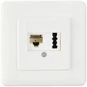 Telefondose Rutenbeck Anschlussdose IAE/UAE 8(6) und TAE 6 Kombination