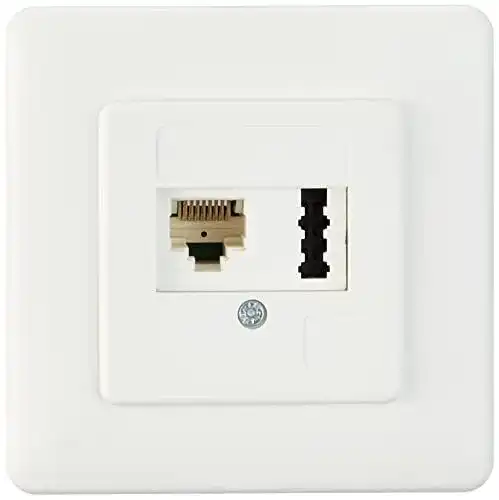 Telefondose Rutenbeck Anschlussdose IAE/UAE 8(6) und TAE 6 Kombination