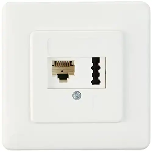 Telefondose Rutenbeck Anschlussdose IAE/UAE 8(6) und TAE 6 Kombination