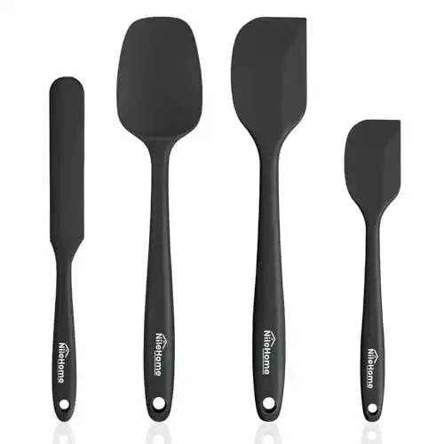 Silikon Spatel Set von NileHome, hitzebeständig und BPA-frei