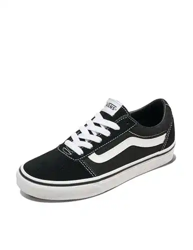 Vans Damen Ward Sneaker aus Wildleder und Canvas in Schwarz-Weiß