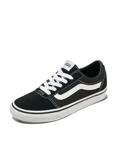 Vans Damen Ward Sneaker aus Wildleder und Canvas in Schwarz-Weiß