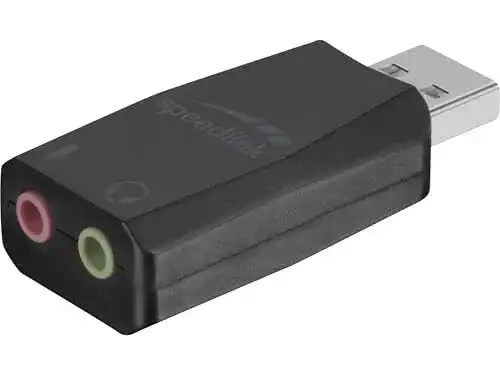 USB-Stick Soundkarte Speedlink VIGO – Externe USB Audio Adapter