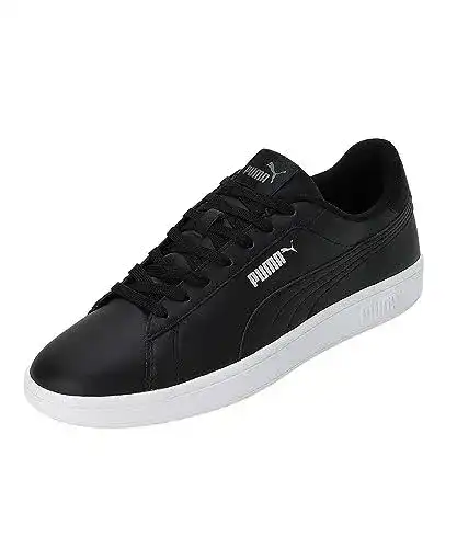Puma Smash 3.0 L Unisex Sneaker in Schwarz und Weiß