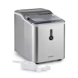 Klarstein Eiswürfelmaschine Klein 1,5L für große Eiswürfel