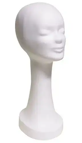 Styroporkopf für Perücken – Extra hoher Perückenkopf ca. 45 cm