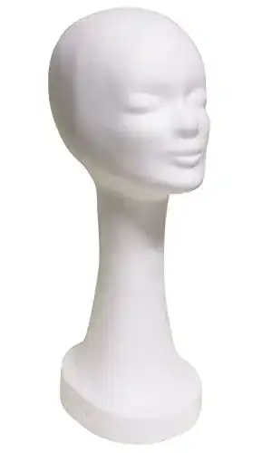 Styroporkopf für Perücken – Extra hoher Perückenkopf ca. 45 cm