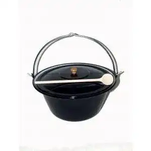 Gulaschkessel Troph-E-Shop Set 22 Liter Emaille mit Deckel