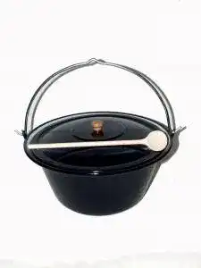 Gulaschkessel Troph-E-Shop Set 22 Liter Emaille mit Deckel